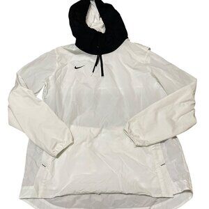Nike CW3432-100 White Windbreaker Jacket Hoodie Athletic Nylon Men's sz XL
